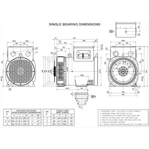 MECC ALTE ECP34-2S/4 C-TYPE ALTERNATORE TRIFASE 100 KVA AVR