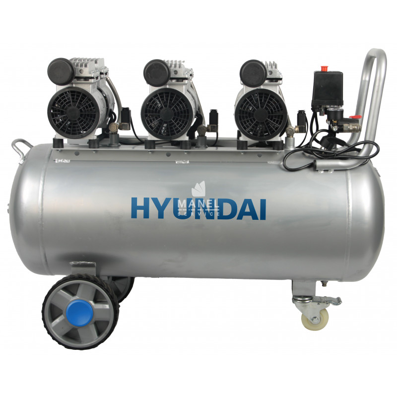 hyundai 65704 compressore silenziato 100lt