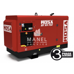 mosa ge 55fsx generator set 55kva 400v