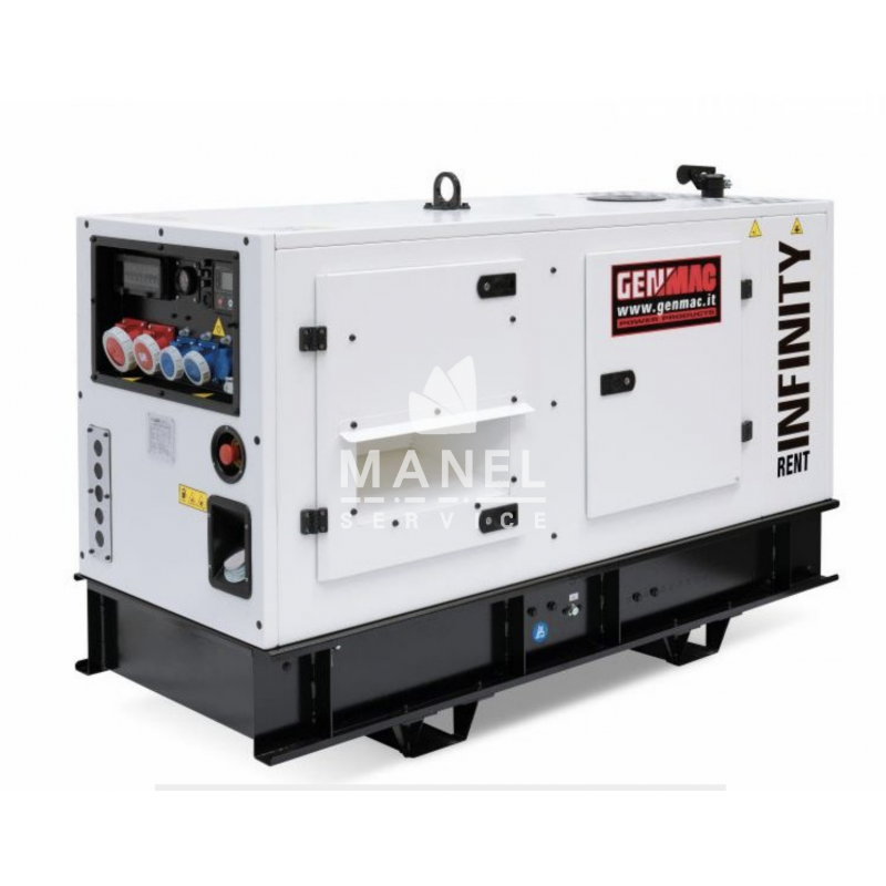 genmac infinity rent g20ps generator set 22kva avr