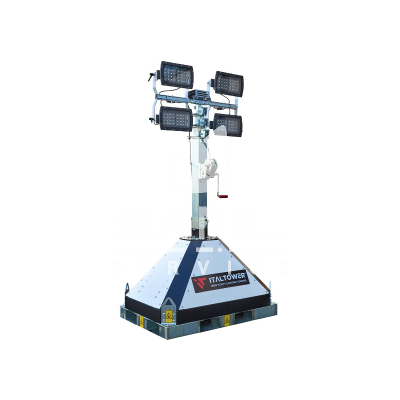 italtower street pro02 light tower 4x160w multiled