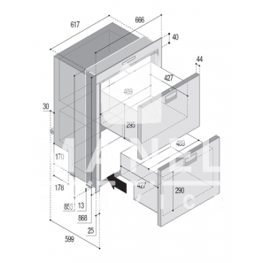 vitrifrigo dw180 ocx2 dtx im refrigerator freezers