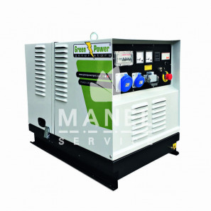 green power gp 17000 smlde generatore silenziato avviamento elettrico monofase 163kva