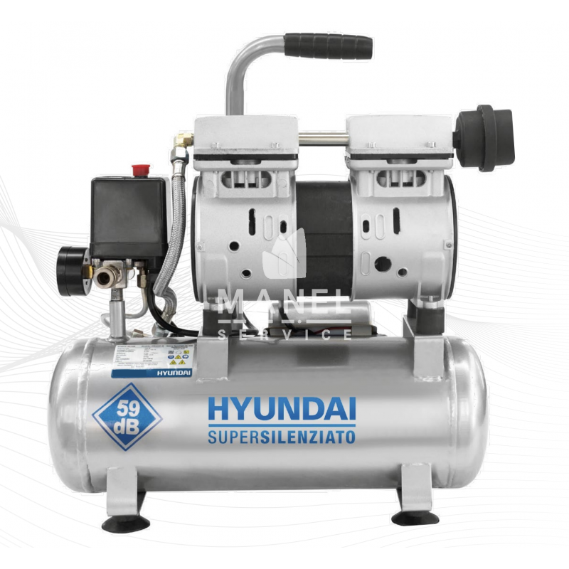 hyundai 65712 compressore supersilenziato 6lt