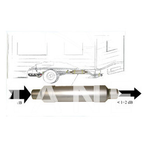 telair mag marmitta supplementare 450mm x 70mm o