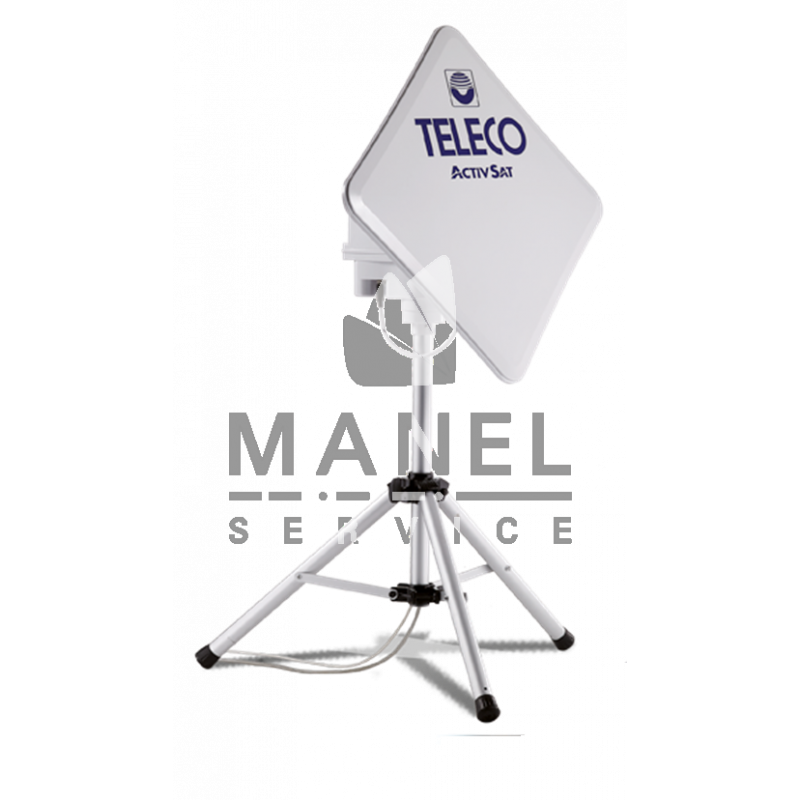 teleco telair activsat 53sq automatic portable satellite antenna lnb single 18310