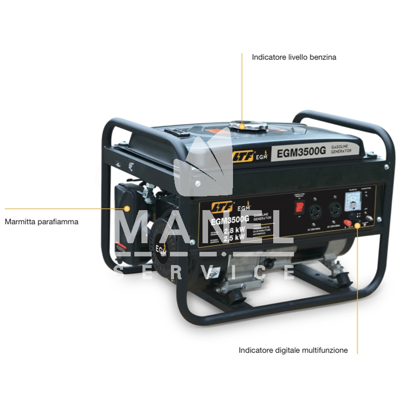 ltf egm3500g generatore a benzina 35kva monofase avr