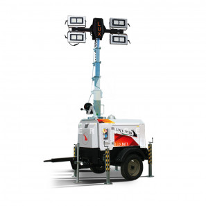 luxtower lux m11 plus light tower with fast towing trolley