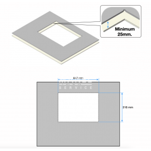 italcolven viesa kompressor 3 kit cut roof flat roof 25mm gap